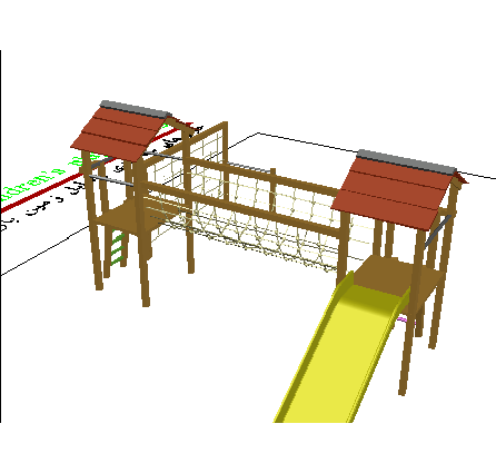 بلوک آماده سه بعدی  فضای بازی کودکان